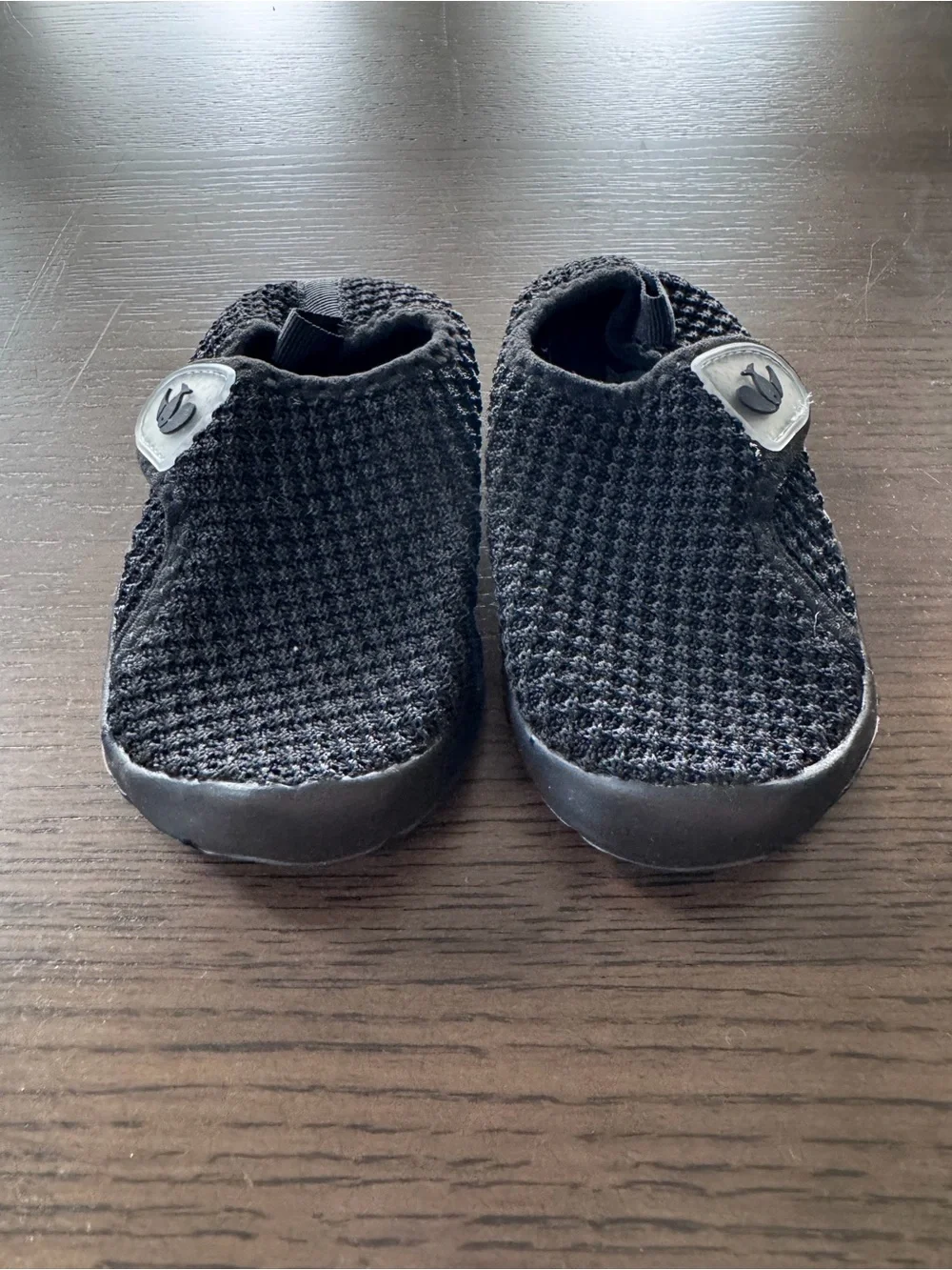 BRAND NEW 18-24M Black Mesh Slip-On Shoes with Hook-and-Loop Strap Water Shoes